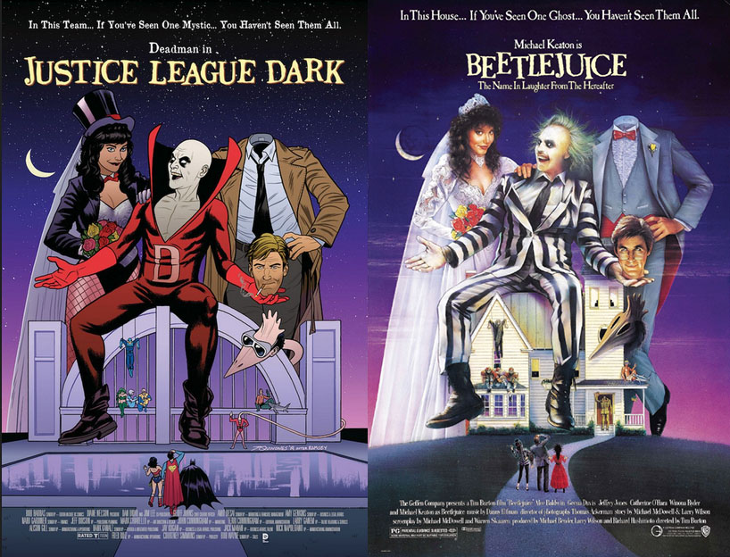 Joe Quinones gör omslaget till Justice League Dark #40 som en tolkning av Beetlejuice