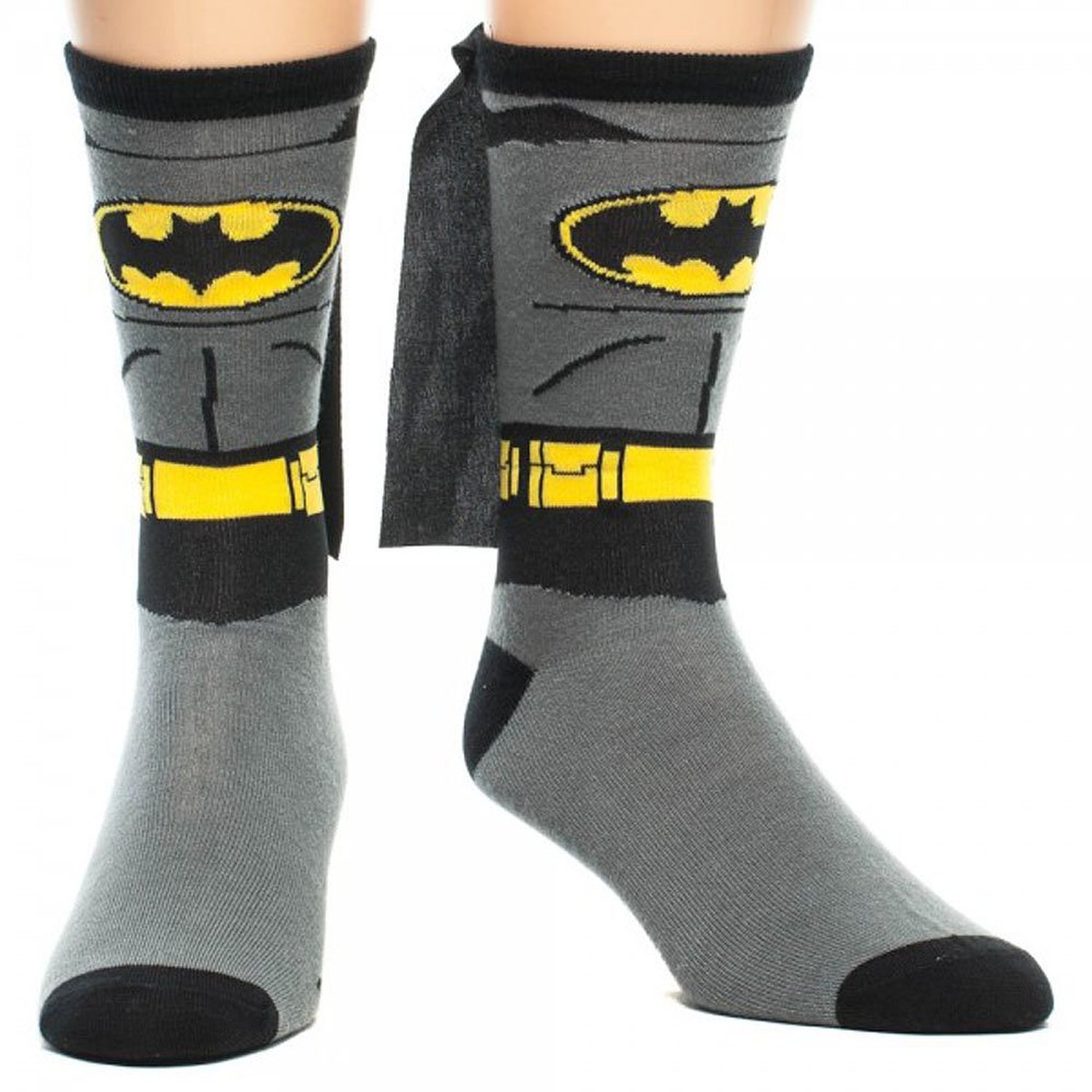 Varm och snygg med Bat-strumpor kompletta med mantlar!