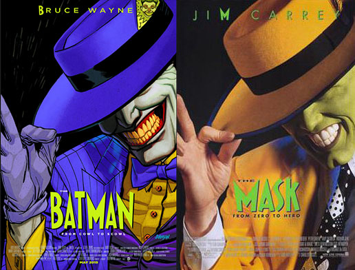 Dave Johnson tolkar omslaget till filmen The Mask för Batman #40