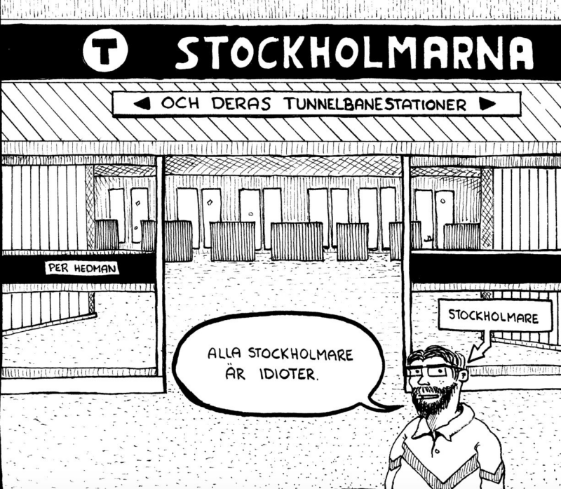 Stockholmarna och deras tunnelbanestationer, av Per Hedman